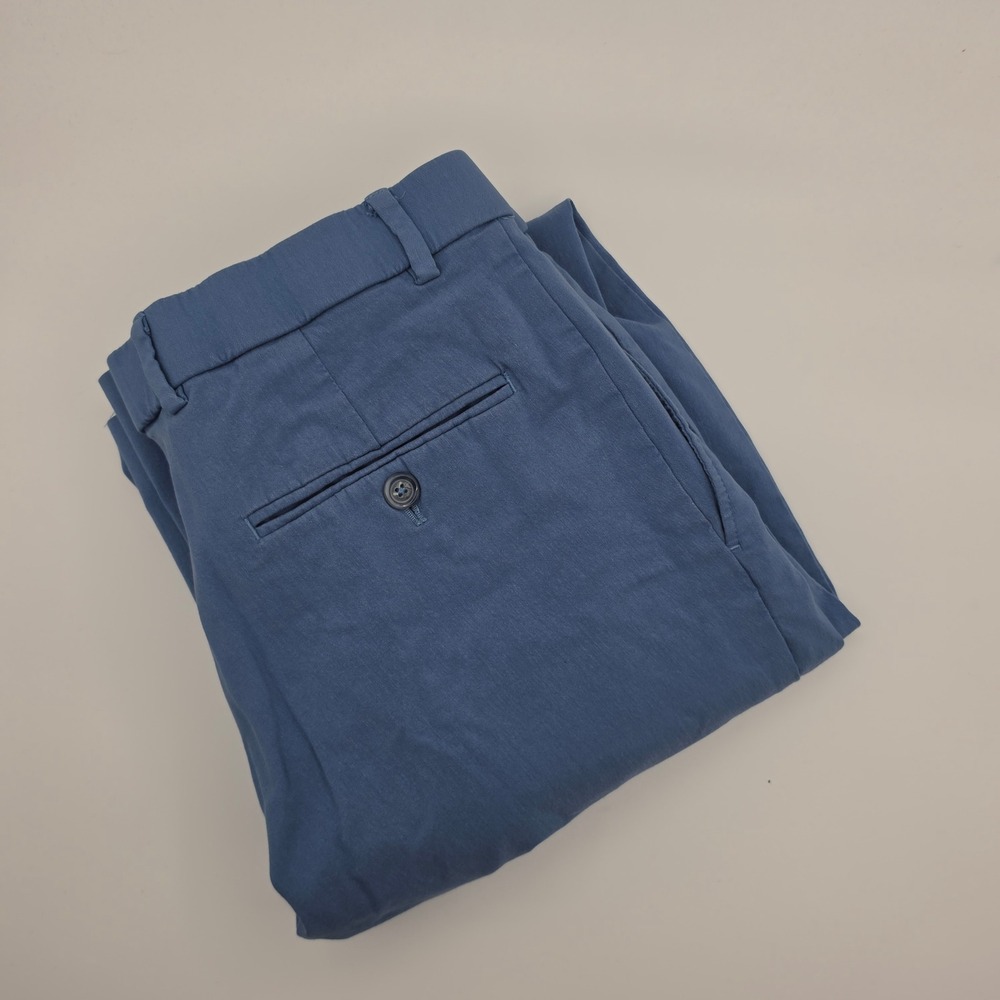 Tommy Hilfiger Chino Pants Mens 33x32 Blue Excellent Stretch Rayon Nylon Blend